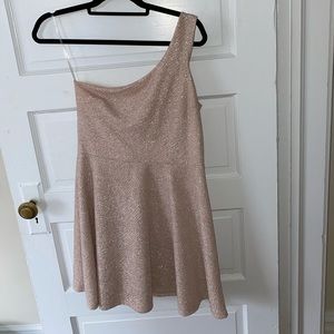 Charlotte Russe sparkly one shoulder dress